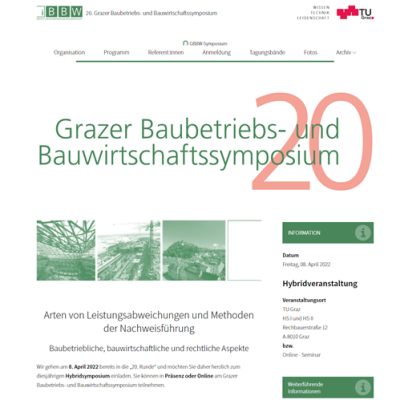 Vortrag der ÖBA beim 20.BBW-Symposium